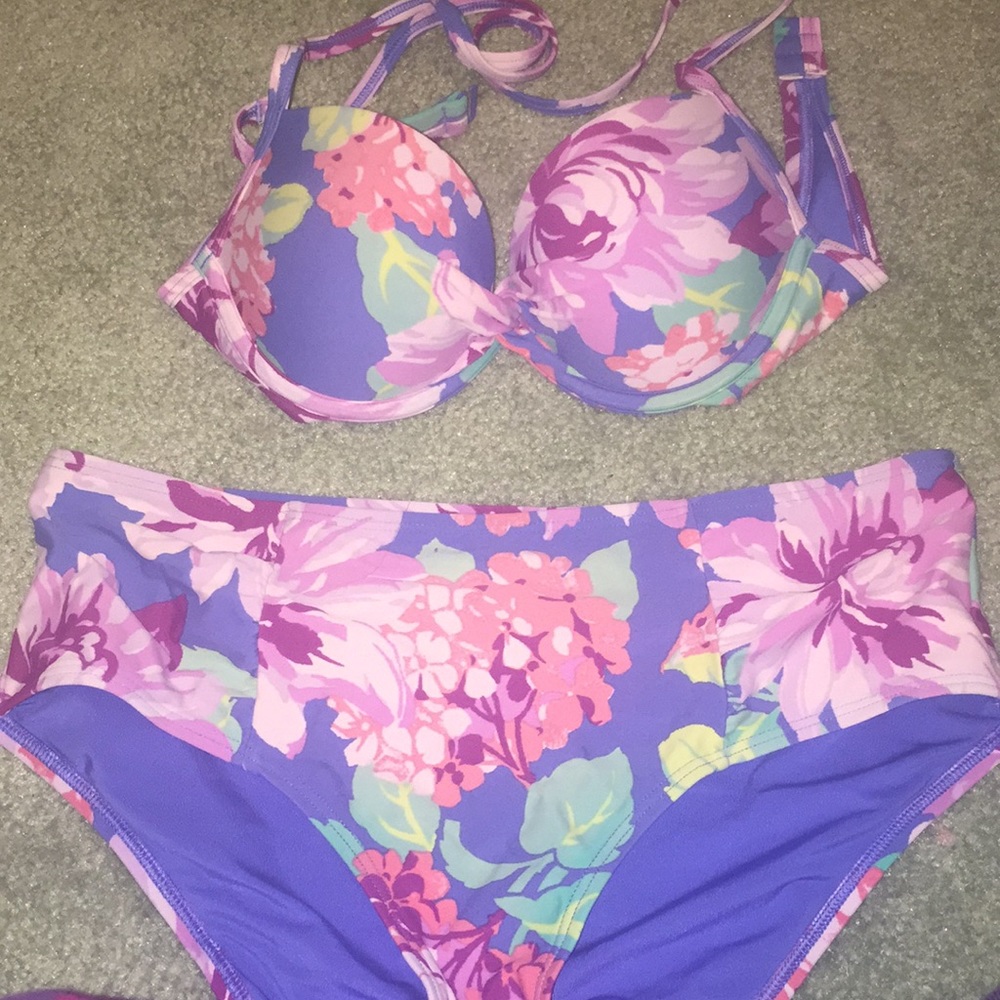 Floral bathing suit